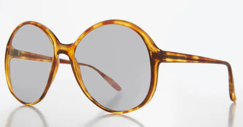 Oversized Round 1980's Vintage Sunglasses - Bibi