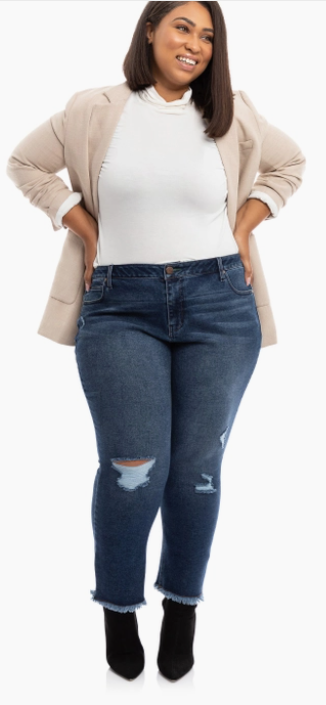 1822 Denim - 28&quot; Repreve Fabric Girlfriend Ankle in Talia (2-20W)