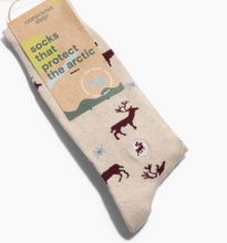 Load image into Gallery viewer, Conscious Step - Socks that Save the Arctic - Reindeer
